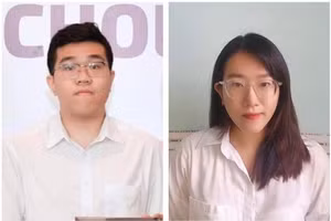 Nguyễn Thành Thông và Lữ Ngọc Thiên Trúc (Ảnh: Thy Huyền)