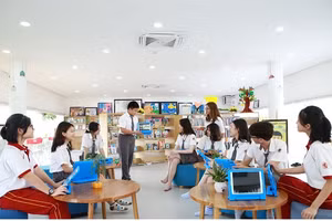 Giờ học tại Hệ thống trường liên cấp TTC Tây Ninh, học sinh được học theo mô hình chuẩn quốc tế (Ảnh: NTCC)