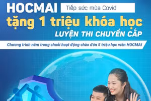 HOCMAI tặng 1 triệu khóa học trực tuyến cho học sinh cuối cấp ôn thi (Ảnh: HOCMAI)