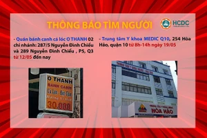 Thông tin khẩn tìm người đến các địa điểm liên quan đến bệnh nhân tại Quận 3 (Ảnh: HCDC).