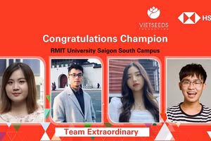 Nhóm sinh viên ĐH RMIT TPHCM sẽ đại diện Việt Nam tham gia cuộc thi tại khu vực Châu Á Thái Bình Dương