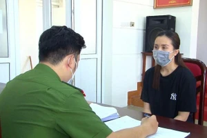 Nguyễn Thị Vân Anh làm việc với cơ quan điều tra