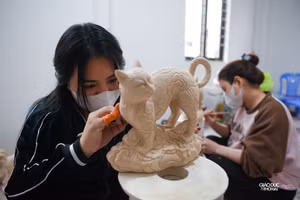 Độc đáo Kỳ Linh Quý Mão của nghệ nhân Bát Tràng