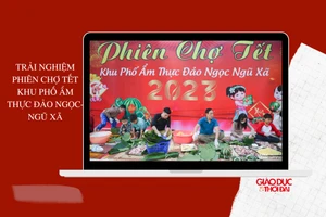 Trải nghiệm phiên chợ Tết khu phố ẩm thực Đảo Ngọc - Ngũ Xã