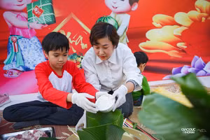 Tái hiện nét xưa ở phiên chợ Tết khu phố ẩm thực Đảo Ngọc- Ngũ Xã