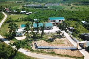 Mảnh đất ông Anh hiến tặng đã được xây dựng phòng học khang trang.