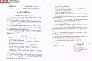 Quyết định xử phạt của UBND tỉnh Bắc Ninh đối với Tập đoàn Hanaka.