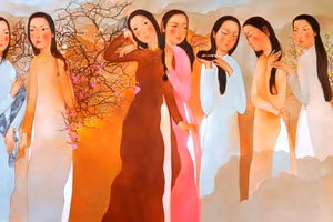 Một tác phẩm trong triển lãm.