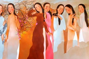 Một tác phẩm trong triển lãm.