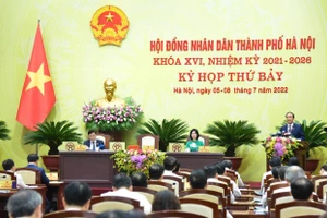 Quang cảnh Kỳ họp thứ 7, HĐND TP Hà Nội khóa XVI.