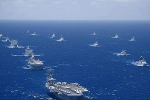 Tàu chiến các nước tham gia cuộc tập trận RIMPAC năm 2012. (Nguồn: navytimes.com)