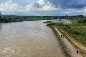 Khu vực sông Đăk Bla, nơi thi thể nổi lên.