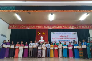 254 giáo viên đạt giáo viên giỏi cấp thành phố Kon Tum năm học 2022-2023.