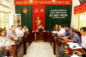 Kỳ họp thứ 36 liên quan tới việc xử lý sai phạm xảy ra tại Ủy ban MTTQ Việt Nam tỉnh Gia Lai (Ảnh: Đăng Vũ)