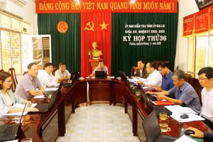 Kỳ họp thứ 36 liên quan tới việc xử lý sai phạm xảy ra tại Ủy ban MTTQ Việt Nam tỉnh Gia Lai (Ảnh: Đăng Vũ)