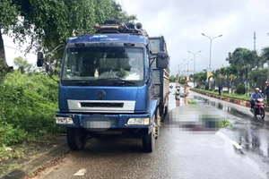 Hiện trường vụ tai nạn.