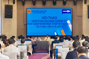 Tháng 10 sẽ ban hành danh mục thiết bị dạy học tối thiểu lớp 2, lớp 6