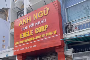 Một cơ sở của Trung tâm Anh ngữ EAGLE CORP tại TP.HCM. Ảnh: Báo Phụ nữ TP.HCM