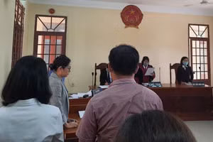 Quang cảnh phiên tòa sáng ngày 15/9. Ảnh: Vietnamnet