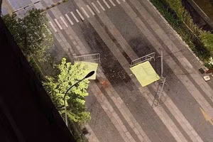 Hiện trường vụ việc.