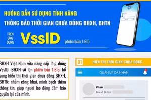 Sử dụng tính năng thông báo thời gian chưa đóng BHXH trên VssID