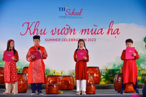 Ấn tượng 'thanh' và 'sắc' trong khu vườn mùa hạ tại TH School
