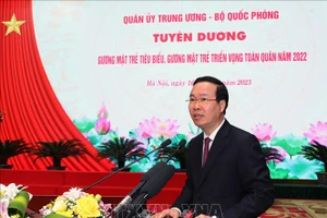 Chủ tịch nước dự lễ tuyên dương Gương mặt trẻ tiêu biểu toàn quân 2022