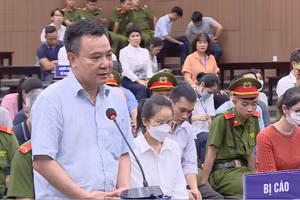 Cựu Phó Giám đốc Công an Hà Nội - Nguyễn Anh Tuấn, trước toà.