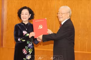 Bà Trương Thị Mai được phân công giữ chức Thường trực Ban Bí thư 