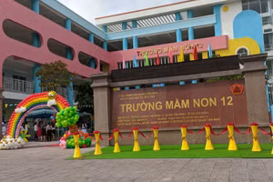 Quận Tân Bình lần đầu có trường mầm non đạt chuẩn quốc gia mức độ 2 