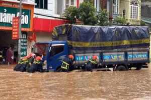 Các lực lượng hỗ trợ những phương tiện gặp nạn