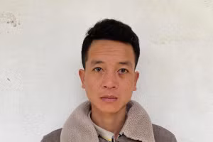 Đối tượng Lò Văn Tươi tại cơ quan Công an (ảnh: Công an thành phố Sơn La). 