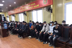 49 người liên quan đến vụ xô xát tại dự án thủy điện Mây Hồ (tỉnh Lào Cai) tại cơ quan Công an