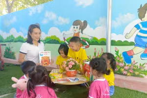 Cô trò nhà trường trong "Tuần lễ hưởng ứng học tập suốt đời".