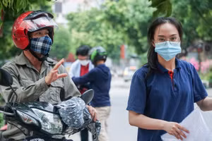 TS dự Kỳ thi tốt nghiệp THPT đợt 1 ở tỉnh Hưng Yên. Ảnh: Lê Hùng.