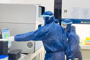 Xét nghiệm Covid-19 tại Trung tâm kiểm soát bệnh tật tỉnh Đồng Nai. (Ảnh: CDC Đồng Nai).