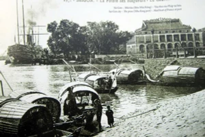 Tàu Amiral Latouche Tréville, con tàu đã đưa người thanh niên Nguyễn Tất Thành ra đi tìm đường cứu nước từ Cảng Sài Gòn. Ảnh tư liệu