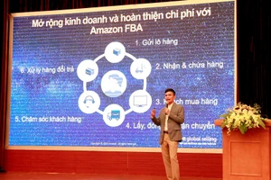 Ông Trần Xuân Thủy, Giám đốc Amazon Global Selling Việt Nam chia sẻ về những cơ hội xuất khẩu trực tuyến thông qua nền tảng Amazon.