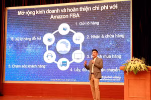 Ông Trần Xuân Thủy, Giám đốc Amazon Global Selling Việt Nam chia sẻ về những cơ hội xuất khẩu trực tuyến thông qua nền tảng Amazon.