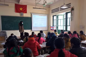 Tỷ lệ chuyên cần của Trường TH &THCS Hầu Thào (Sa Pa, Lào Cai) đạt trên 95% ngày đầu trở lại trường. 