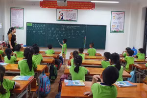 Tiết học môn Tiếng Việt 1 trường TH Nguyễn Du (Thành phố Lào Cai - Lào Cai).