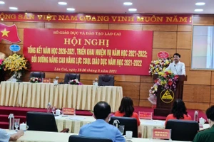 Hội nghị trực tuyến tổng kết năm học 2020 – 2021 tỉnh Lào Cai. 