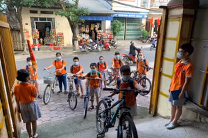 Học sinh thành phố Lào Cai đã trở lại trường học trực tiếp (trừ HS phường Kim Tân)