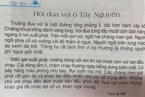 Đoạn văn tập đọc có nhiều chi tiết được dư luận cho rằng chưa chính xác.