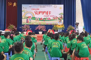 Trại hè tiếng Anh số 3 tại trường Tiểu học Bắc Lệnh - TP Lào Cai