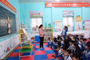 Giao lưu là dịp để nhân viên thư viện tiểu học học hỏi kinh nghiệm. 