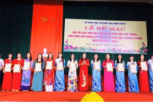 345 giáo viên đã được công nhận danh hiệu dạy giỏi chủ nhiệm giỏi.