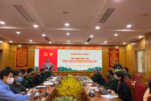 BTL BĐBP gặp mặt báo chí thông tin về kết quả đợt cao điểm phòng chống tội phạm dịp trước, trong và sau Tết Nguyên đán năm 2022.