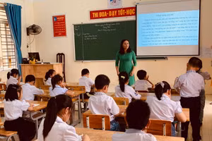 Học sinh lớp 1 tỉnh Ninh Bình tựu trường ngày 22/8