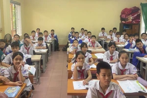 Học sinh Trường Tiểu học Thị trấn Bút Sơn 1 là 1 trong 4 trường của tỉnh Thanh Hóa tham gia SEA-PLM 2024. Ảnh: Sở GD&ĐT Thanh Hóa cung cấp